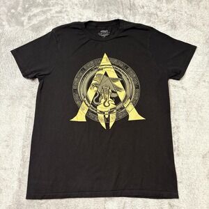 Assassins Creed Odyssey‎ T Shirt Mens Large Black Gold Graphic Ubisoft